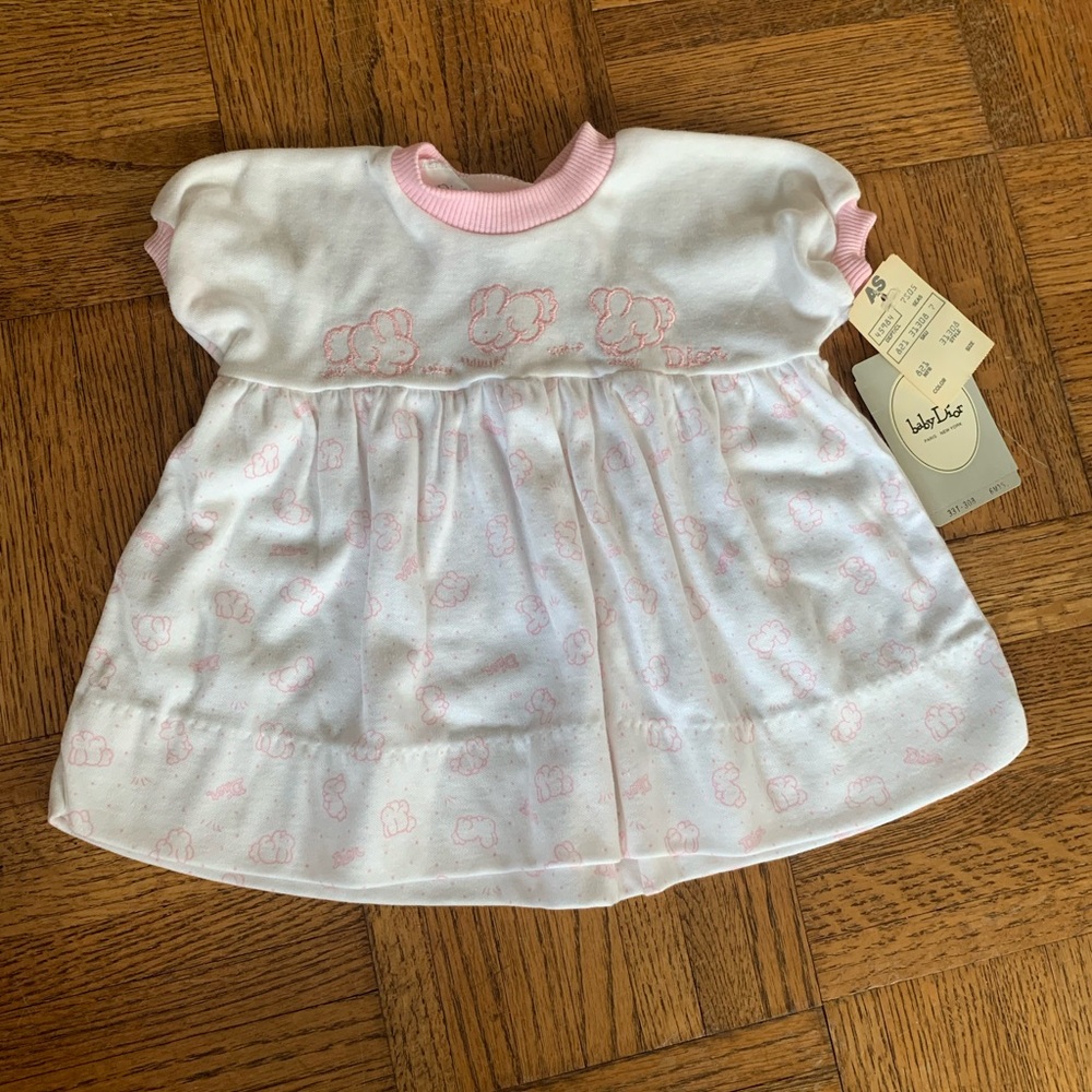 NWT! Baby Dior white and pink dress